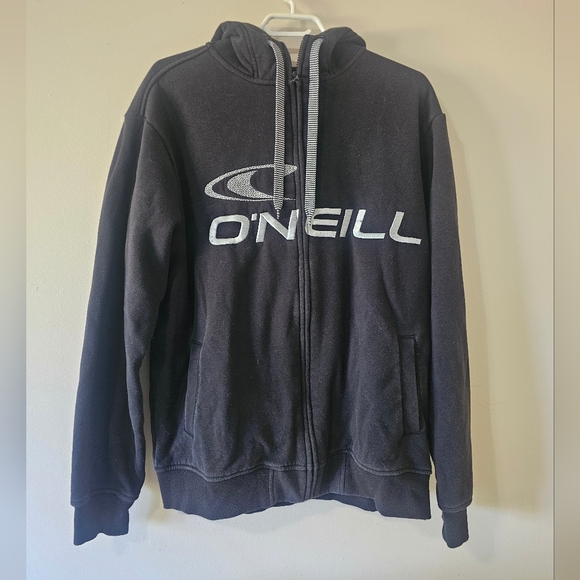 O'Neill Men's XXL Full Zip Black Hoodie - Picture 1 of 14